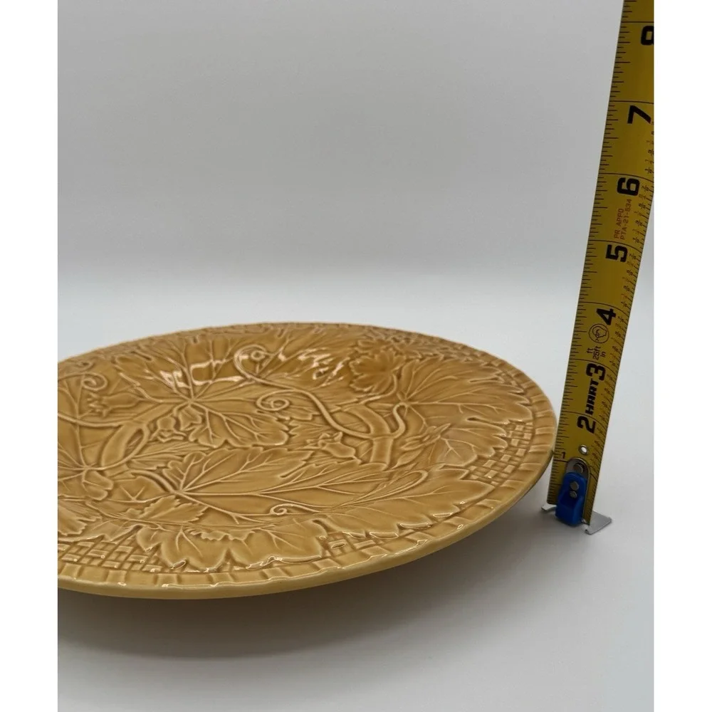 Bordallo Pinheiro Majolica Grapevine Leaves Serving Platter‎ Plate 12